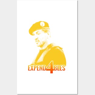 Expend4bles expandables 4 and sylvester stallone themed graphic design by ironpalette. Posters and Art